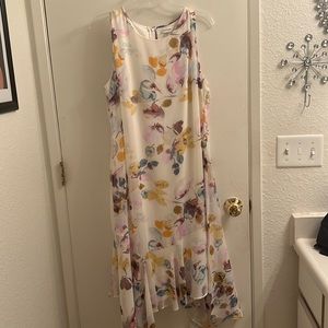 Calvin Klein handkerchief hemline dress